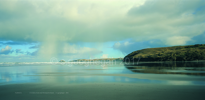 Rain Shower Coming, Perranporth Beach