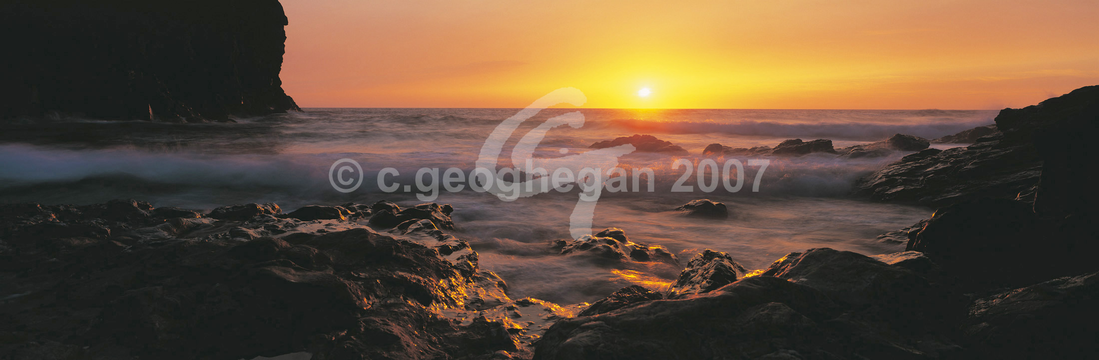 Golden Power, Perranporth Sunset